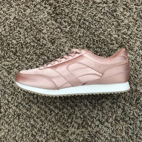 pink satin trainers